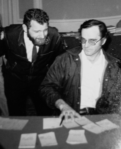 Mike Zacate and Walter Brown directing in the 80s or 70s